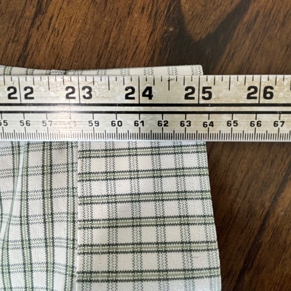 L.L. Bean white and green wrinkle resistant button down shirt size 15.25 - 34 - Picture 13 of 15